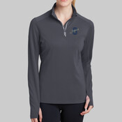 LST860.ojhs - Ladies Sport Wick ® Textured 1/4 Zip Pullover