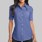 L659.ojhs - Ladies Short Sleeve SuperPro ™ Oxford Shirt